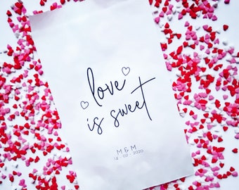 Love is Sweet | Wedding Favors Bags | Wedding Candy Bag