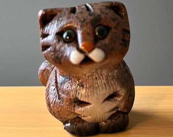 ヴィンテージ アルテサニア リンコナダ 三毛猫の置物 ウルグアイ製