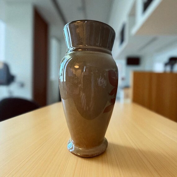 ヴィンテージ サインなし スタジオ 陶器 セラミック 花瓶 ミッド