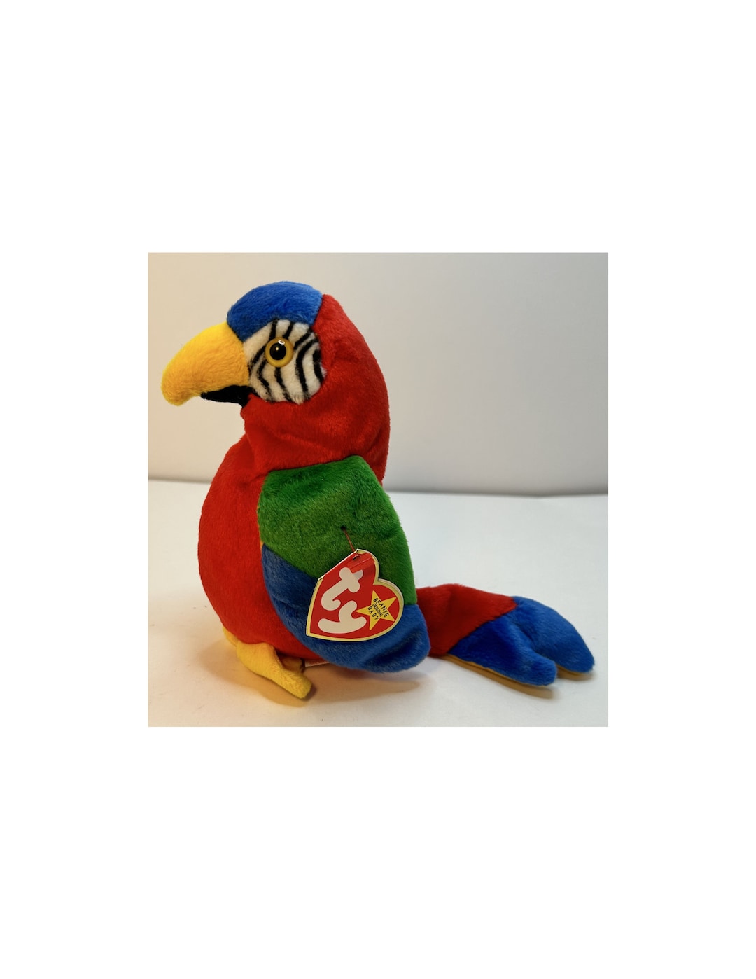 TY Beanie Baby Jabber Parrot Bird With Tag Stuffed Animal Etsy