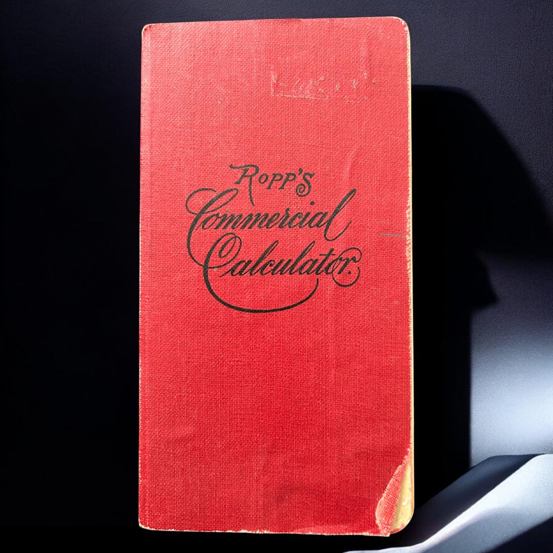 1924 Ropp’s Commercial Calculator Pocket Arithmetic Book Ready Reckoner ...