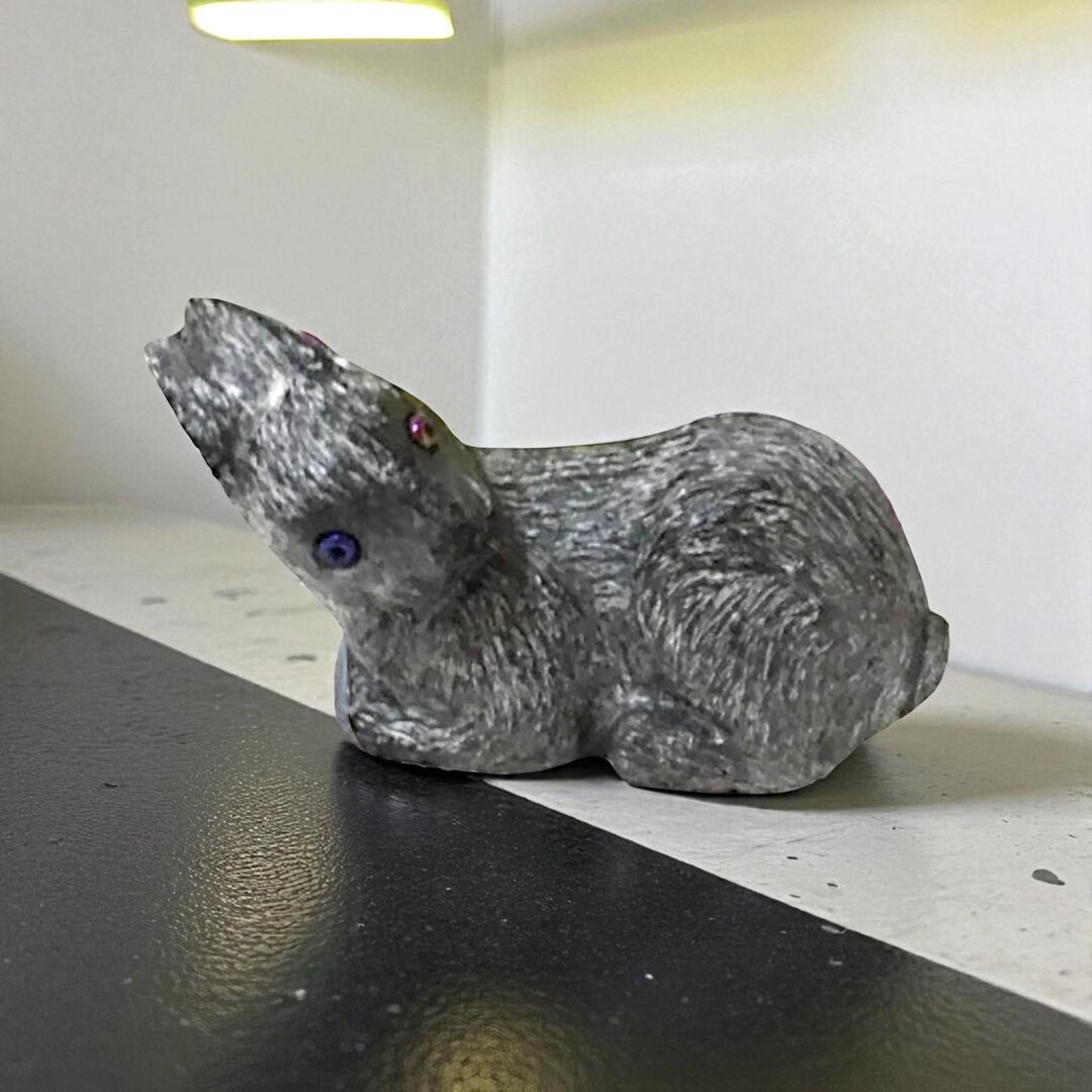 Soapstone Rabbit Figure, Carved Soapstone Art, Made in Canada ...
