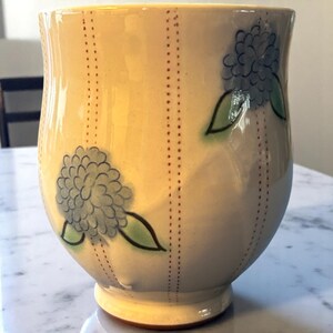 ハンドメイド陶器レッドウェア アールヌーボースタイル 花瓶 カップ 花柄 ホームデコレーション 収集価値のある花柄モチーフ 収集価値のあるアート陶器 署名なし