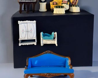 1980s Dollhouse Furniture by Mattel and Others The Littles Cast Metal Nursery Resin Music Room Collectable Toys Child Decor Imaginary Play