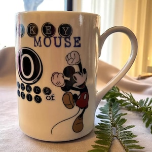 Vintage Walt Disney Mickey Mouse 80 Years of Magic Coffee Mug Home Decor Collectable Disneyland Disneyworld Disney Fans Collectors