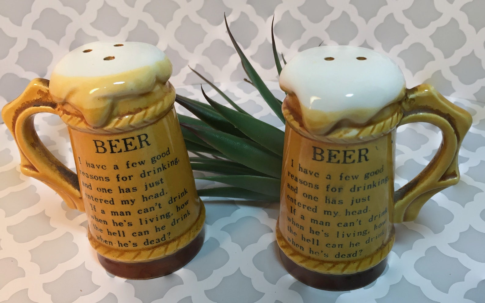 Beer Stein Salt and Pepper Shakers Etsy