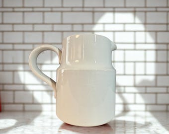 Churchill England Spectrum White Cream Jug Pitcher Farmhouse Kitchen Decor Restaurant Ware Ceramic Milk Pitcher English Tableware
