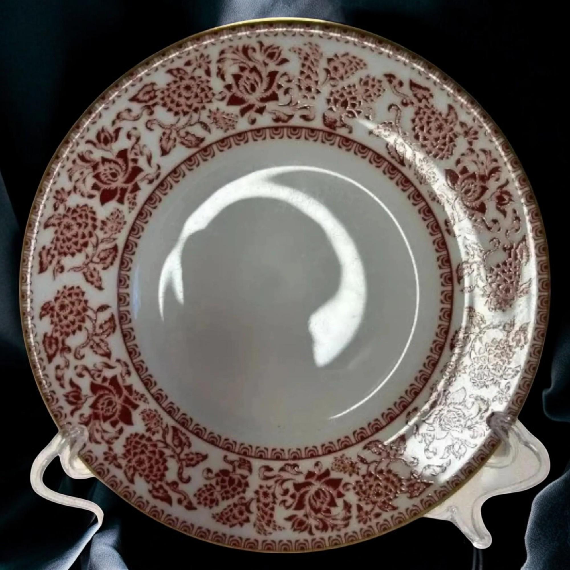 レア品　Wedge wood Red damask プレート 2枚セット レア品 Wedge wood Red damask プレート 2枚セット Wedgwood, Damask