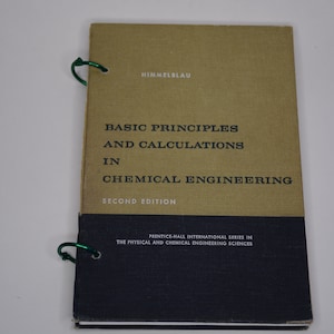 Basic Principles and Calculations in Chemical Engineering, HANDMADE JOURNAL, Upcycled Journal, gift, classic novel, old, vintage book, gifts