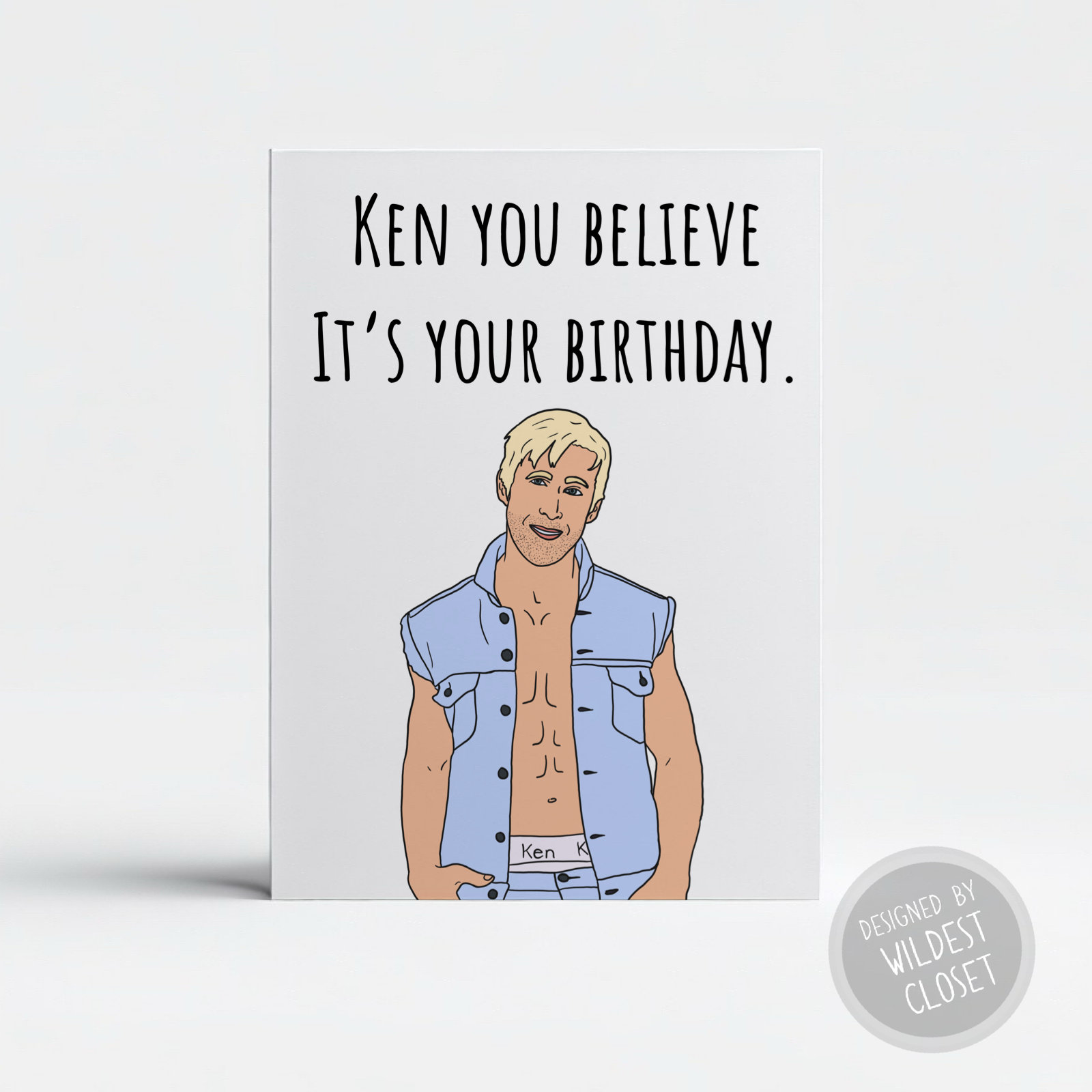 Funny Ken From Barbie Inspired Birthday Card for Barbie Fans - Etsy