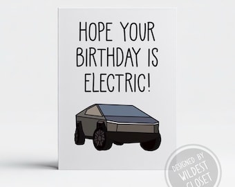 Hope Your Day Is Electric Birthday Greeting Card - Happy Birthday
