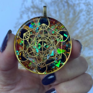 Metatron orgonite pendant/Metatron necklace/archangel Metatron necklace/ necklace/