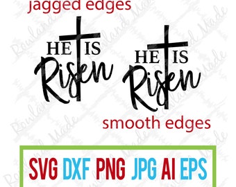 He is Risen SVG Easter Cross