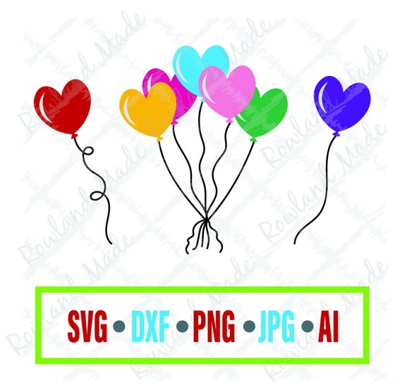 Download Heart Balloons Svg Etsy