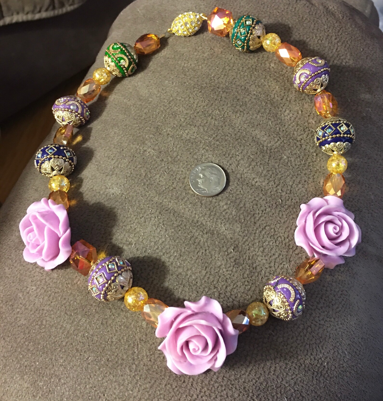 19 Beaded Necklace Gaudy Chic Etsy