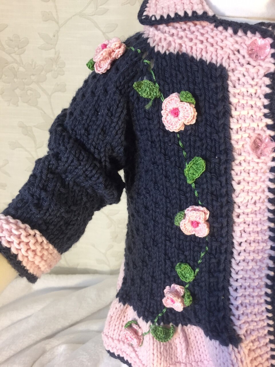 Baby Girls lavander   knit Sweater take me home set