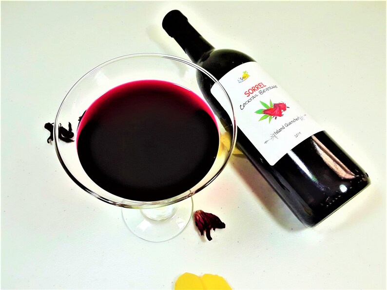 Jamaican Sorrel Drink Non Alcoholic Wine Gift Idea Roselle Etsy