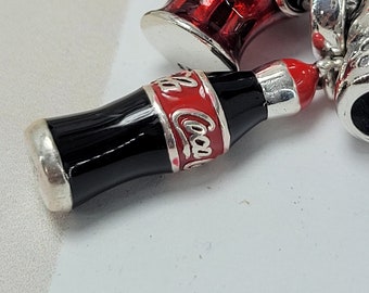 1 Screw cap already Fillable little tiny coke Locket vial bottle Pendant charm * 1 Screw cap already Fillable little tiny coke Locket vial bottle Pendant charm *