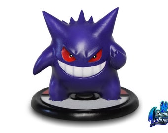 Figuur - Gengar - Pokemon - Diorama - Print3D - FanArt - Figuur