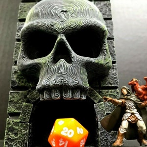 Dice Tower Mini Skull Tower Dungeons and Dragons Pathfinder D&D RPG DND D20