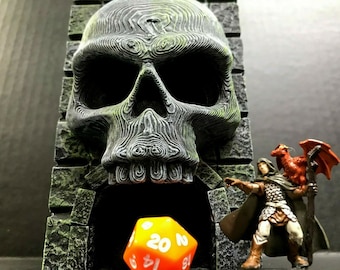 Dice Tower Mini Skull Tower Dungeons and Dragons Pathfinder D&D RPG DND D20