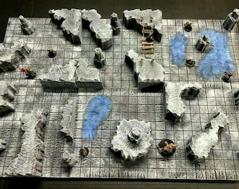 Big Cavern Set 28mm Dungeons and Dragons Pathfinder d&d Terrain Scenery