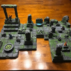 Dungeon Big Combo Sacred Ruin Set 28mm Terrain Dungeons & Dragons Pathfinder dnd