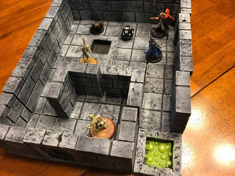 Dungeon Small Modular Tile Set 28mm Terrain Dungeons & Dragons