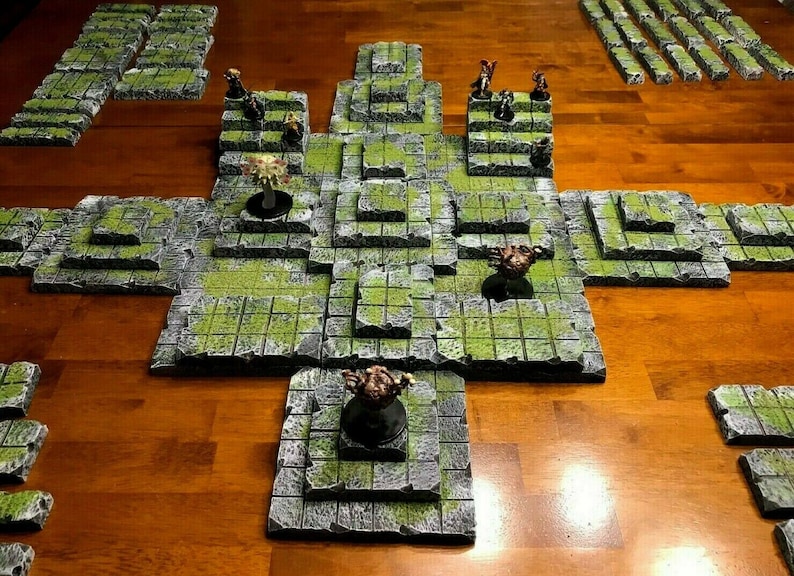 Huge Dungeon Tile Modular Set Dungeons &amp; Dragons Pathfinder - Etsy
