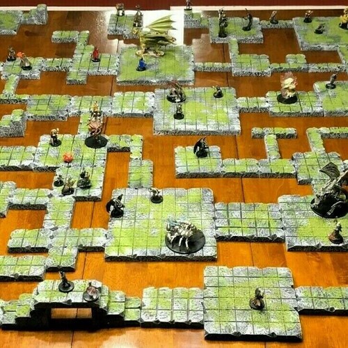 Huge Dungeon Tile Modular Set Dungeons &amp; Dragons Pathfinder | Etsy
