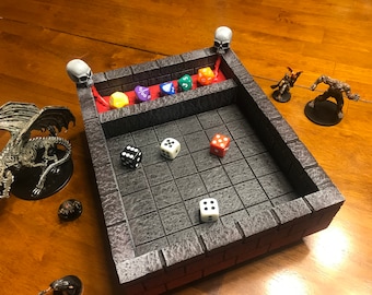Dice Tray Dungeon Chunks Dungeons and Dragons Pathfinder d&d Terrain Scenery