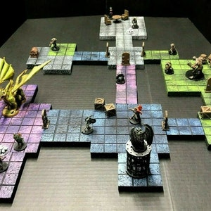 Dungeon Tile Modular Expansion Set 3 Dungeons & Dragons Pathfinder dnd terrain