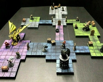Dungeon Tile Modular Expansion Set 3 Dungeons & Dragons Pathfinder dnd terrain