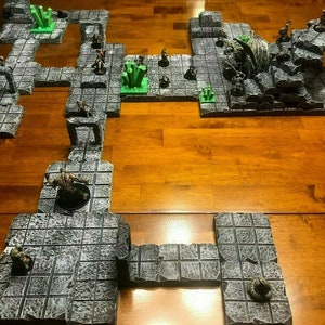 Dungeon Cavern Terrain Set 28mm Dungeons & Dragons Pathfinder wargaming