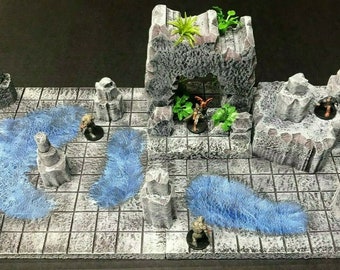 Dungeon Cavern Entrance Set 28mm Dungeons and Dragons Pathfinder d&d Terrain