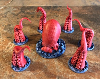 Kraken Miniature Painted Dungeons and Dragons Pathfinder d&d Terrain Scenery 28mm Miniature