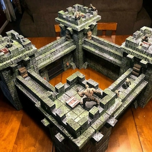 Big Dungeon Castle Set Terrain 28mm Dungeons & Dragons Pathfinder scenery
