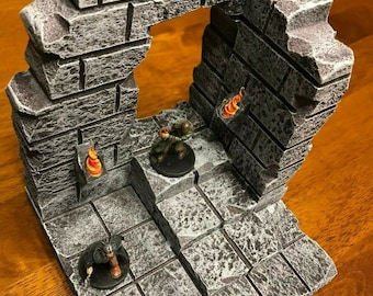 Dungeon Entrance Set 28mm Dungeons and Dragons Pathfinder d&d Terrain Scenery