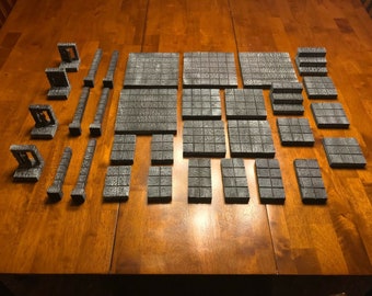 Big Dungeon Tile Modular Expansion Set Dungeons & Dragons Pathfinder dnd terrain