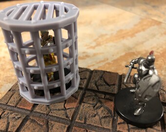 Cage Trap pack set - 28mm scale for tabletop gaming - D&D, Pathfinder, Warhammer - unpainted