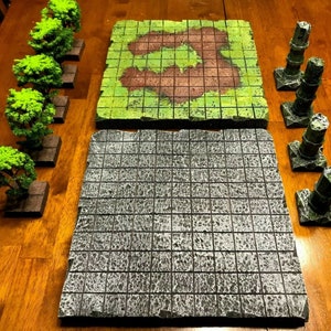 Wargame Terrain Scenery Double Sided 28mm Dungeons & Dragons Pathfinder dnd