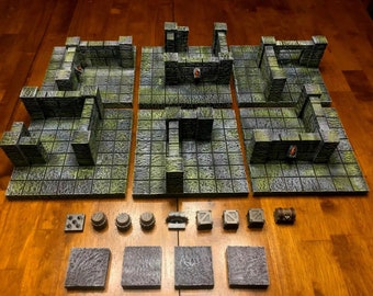 Big Underground Dungeon Set Terrain 28mm Dungeons & Dragons Pathfinder rpg