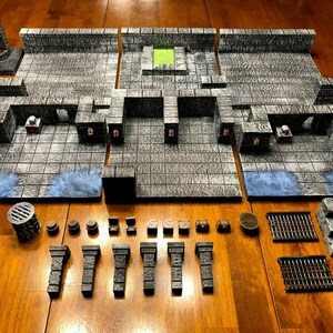 Big Dungeon Terrain Modular Set Wargame Scenery Dungeons & Dragons Pathfinder