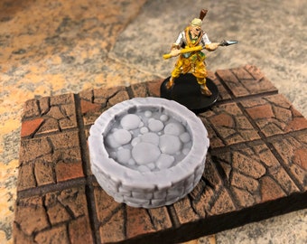 Slime Well - Set 3 | 28mm Dungeons and Dragons Terrain | DnD Terrain | Well