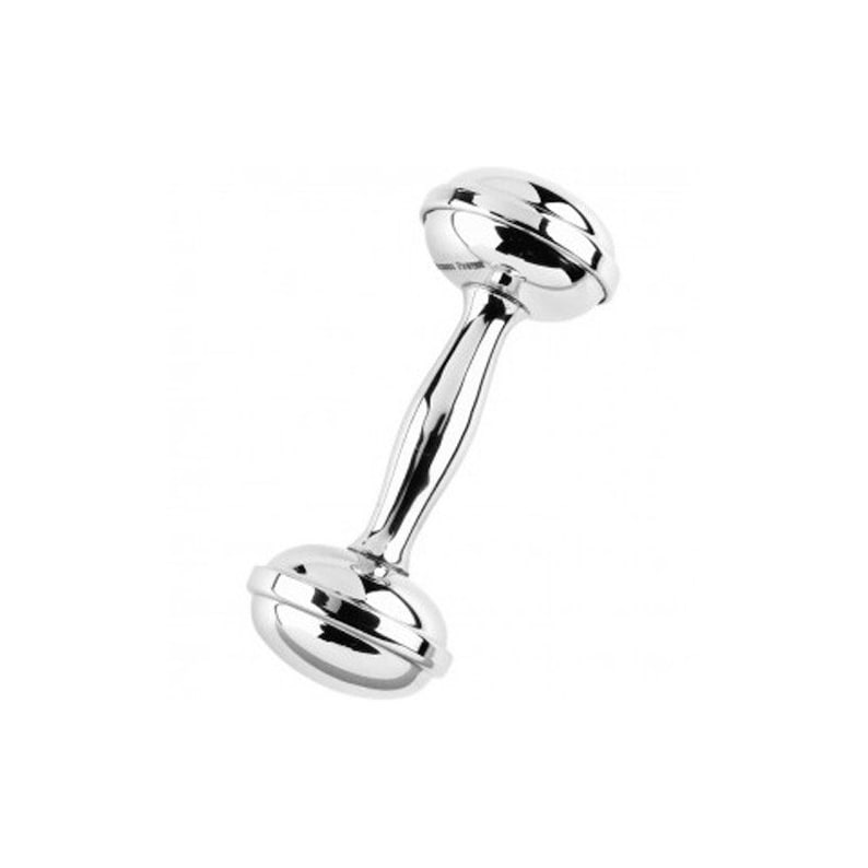 America Pewter Baby Barbell Rattle Personalized Free Engraving Etsy