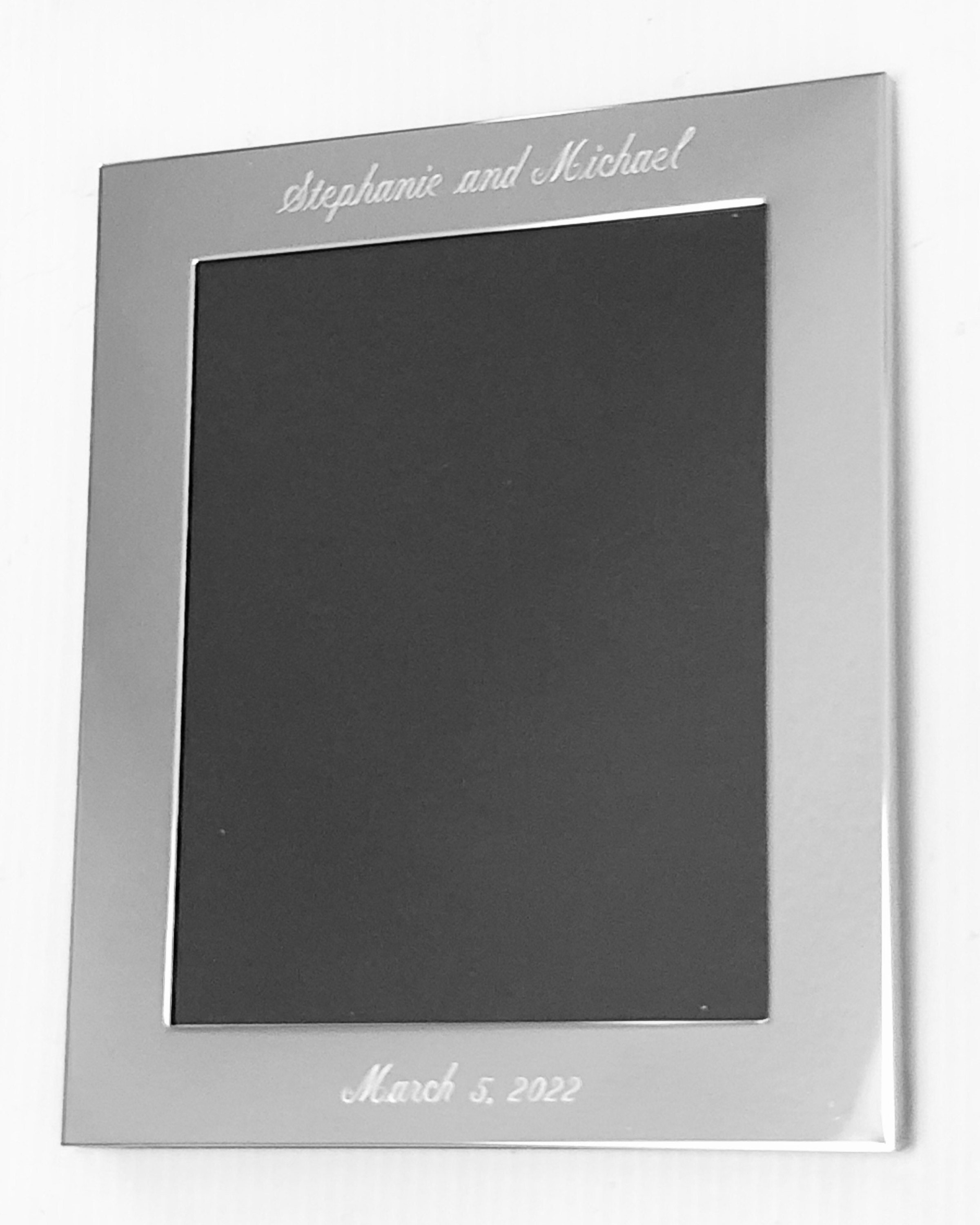 Classic Silver Picture Frame Holds 8x10 Photo Etsy