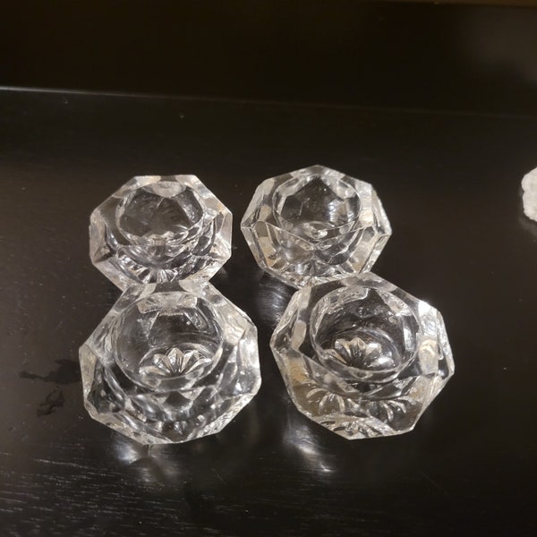 A set of 4 crystal salts