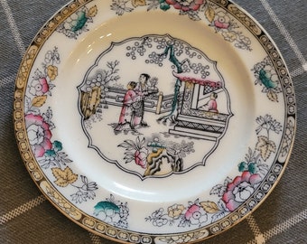 An antique Ashford Brothers Chinese plate