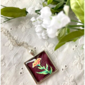 Hand painted zina necklace