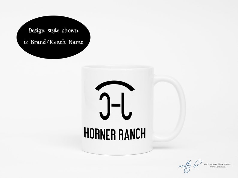 Custom Cattle Brand Cup Ranch Decor Ranch Brand Gifts Ranch Etsy